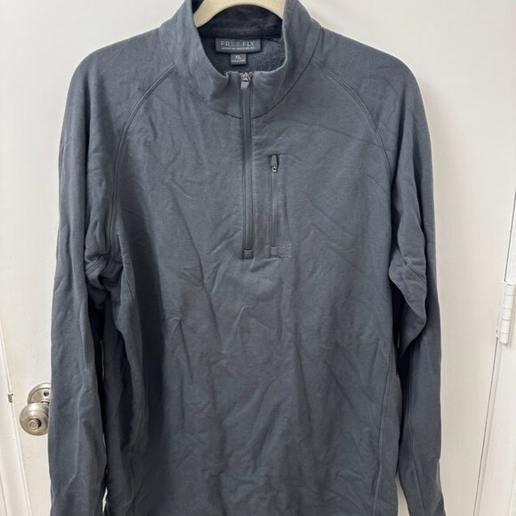 Free Fly Men's Quarter Zip Bamboo Fleece Pullover - Picture 2 of 3